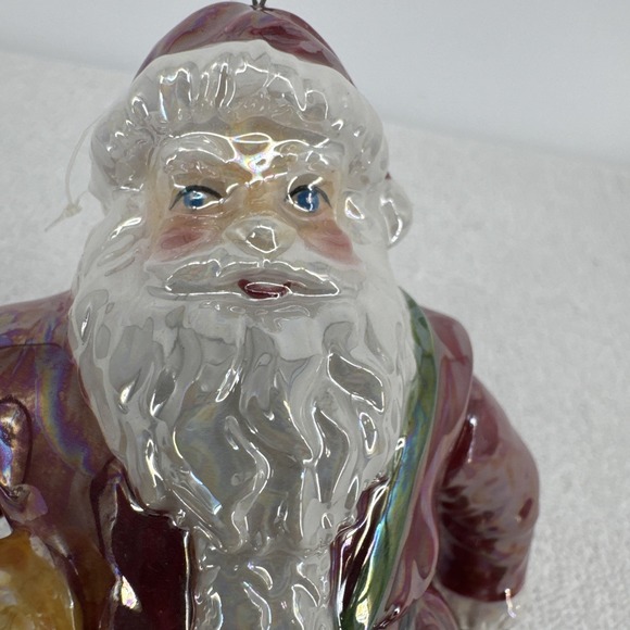 Vintage Department 56 6" Santa Ceramic Bell Ornament Moving Arms And Legs - Picture 7 of 8